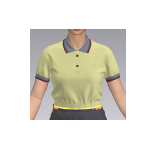 2869 여자 서빙 폴로티